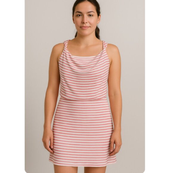 Weston Wear Striped draped neck tank dress red size small - Picture 12 of 12